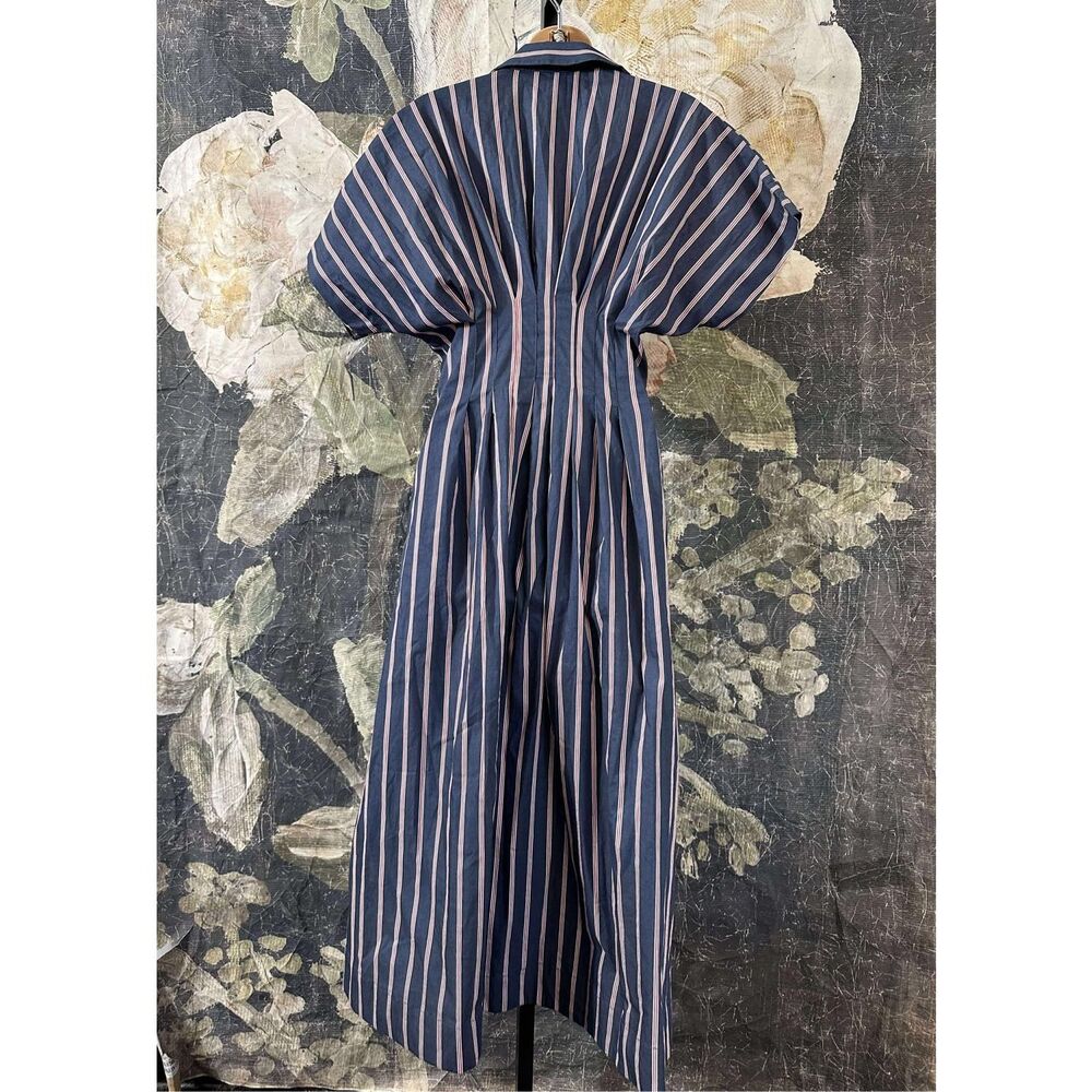NWT Anthropologie The Tobie Button-Front Pleated Shirt Dress by Exquise Size XXS - Picture 8 of 9